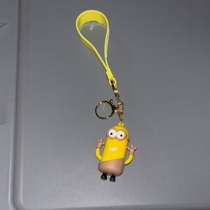 Yellow Cartoon Character Keychain